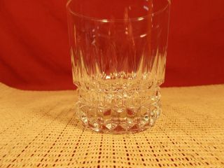 Cristal d ' Arques Crystal Barcelona Pattern Old Fashioned Glass 3 5/8 