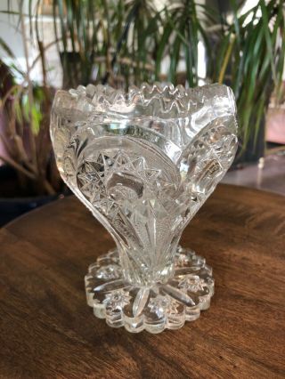 Small Elegant Lead Crystal Bud Vase 5 " Tall