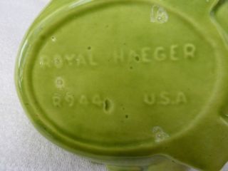VINTAGE ROYAL HAEGER LIGHT GREEN DUCK PLANTER R944 MADE IN USA 3