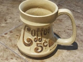 Pottery Craft Usa Coffee Mug Cup Coffee 5cent Stoneware Large