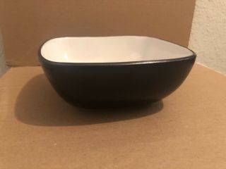 Corelle Hearthstone Stoneware.  6 3/4” Square Cereal Bowl - Black/white
