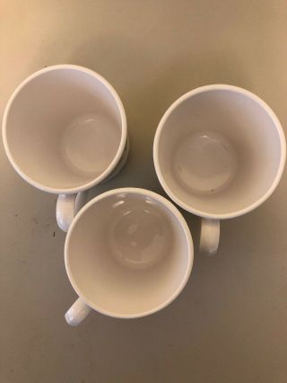 Set Of 3 Vintage Corning Ware Green Ivy Vines Mugs Cups made in U.  S.  A 3
