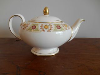 Vintage Sadler England Teapot Hand Painted Gold Trim 3612 Euc