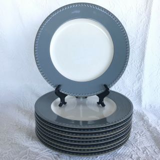 Set Of 5 Dansk Reactic Slate Japan Blue Gray 10 3/4” Dinner Plates