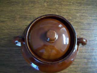 Vintage McCoy Crock / Pottery 343 Large Size Bean Pot/ Cookie Jar VGC 4