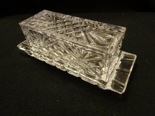 Shannon 24 Lead Crystal Designs Of Ireland Butter Dish With Lid