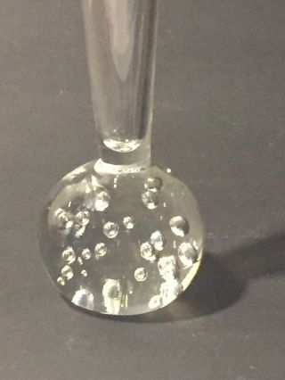Clear controlled Bubble Vase/paperweight 3