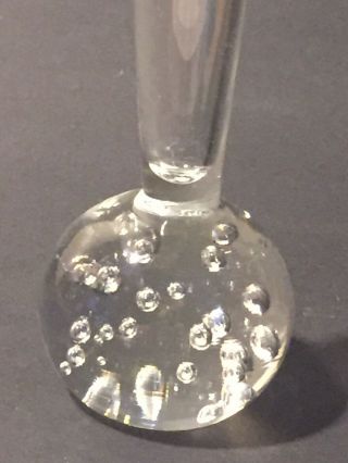 Clear controlled Bubble Vase/paperweight 5