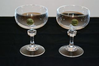 One Cristal D ' Arques - Durand Champagne/Tall Sherbet Paris Royal crystal glasses 2