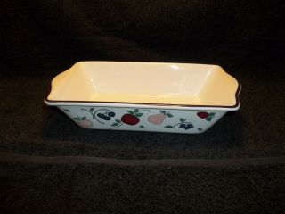 Princess House Exclusive Orchard Medley Ceramic Baking Dish 6 Inches X 9 Inches