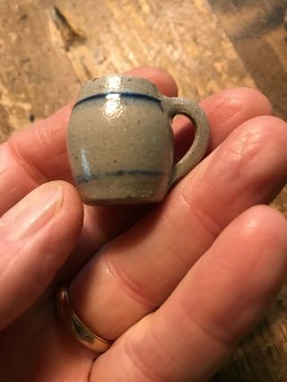 Miniature Rowe Pottery Mug Dated 1992