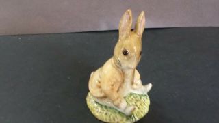 Royal Albert Benjamin Bunny Sat On A Bank Porcelain Beatrix Potter Figurine