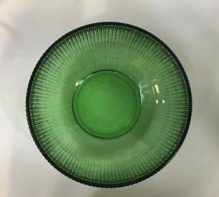 Vintage E.  O.  Brody Co.  Green Ribbed Round Straight Bowl Cleveland OH.  U.  S.  A. 2
