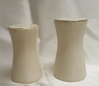 Paden City Pottery - Eden Roc China - Pine Cone Pattern - Salt & Pepper Shakers 2