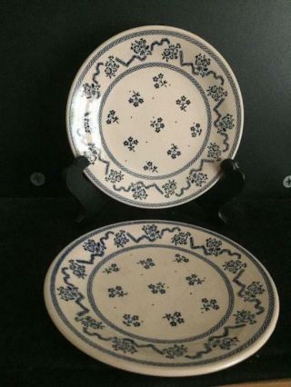 2 Johnson Bros Laura Ashley Pink & Blue Petite Fleur 6 " Plates