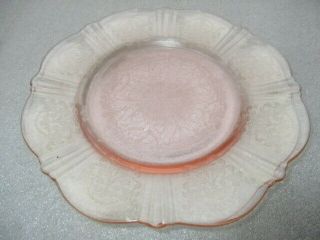 2 American Sweetheart Pink Depression Glass Biscuit Cookie Tea Plates 6.  25 "