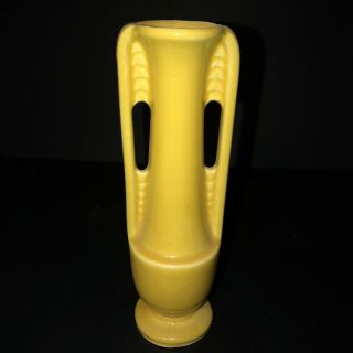 1930s Mcm Deco Shawnee Art Pottery Ceramic Bud Vase Usa 1178 Yellow