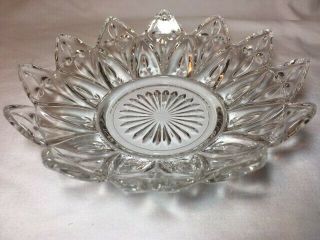 Vintage Candy Dish Starburst - Clear Glass