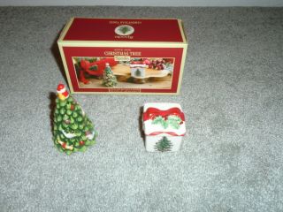 Spode Christmas Tree & Gift Salt & Pepper Shakers 2