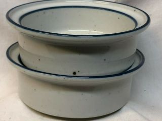 Dansk Denmark Blue Mist Set Of 2 Rim Soup Bowls 5 7/8 " 6 "