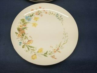 Vintage Premier " Berkshire " Dinner Plates Set Of 8 Porcelain Fine China Md 104