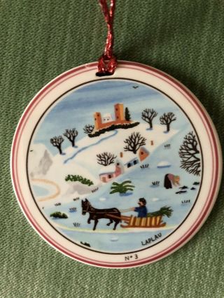 Villeroy & Boch Naif Porcelain Christmas Ornament Laplau Number 3.  Charming