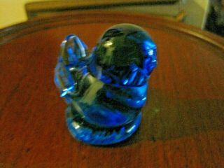 Fenton Small Glass Baby Blue Bird Signed Figuring Dated 1993 2 " Tall