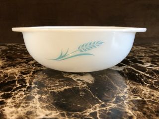 Vintage Pyrex Blue Wheat 023 1.  5 Qt.  Hostess Promotional Bowl,  No Lid