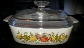 Corning Ware Spice Of Life 1 Qt.  A - 1 - B Casserole Dish W/lid Vintage Old School