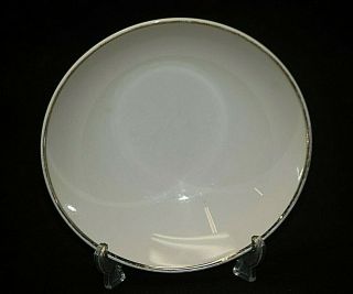 Ivonne 7522 By Noritake 6 - 1/4 " Soup Cereal Bowl Ivory W Platinum Trim Coupe