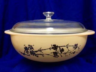 Vintage Pyrex Golden Branch Casserole Dish With Lid