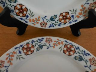 Two 9 " Restaurant Ware Plates; " Sorrento " Old Ivory By O.  P.  Co.  Syracuse China