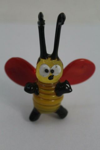 The Glass Figure Of The Bee " Murano " Handmade In Ukraine