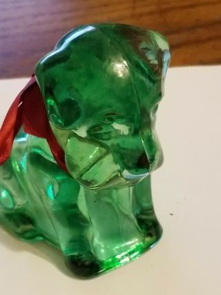 Federal Glass Green Doggy Candy