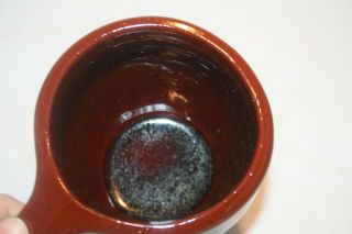 Ned Foltz Pennsylvania Redware Pottery 1987 Large Mug Coffee Cup EUC 3