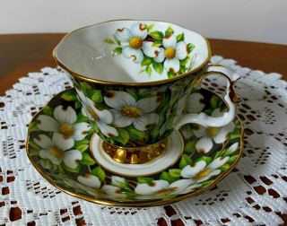 Provincial Flowers Royal Albert Dogwood Tea Cup And Saucer Gainsborough Shape