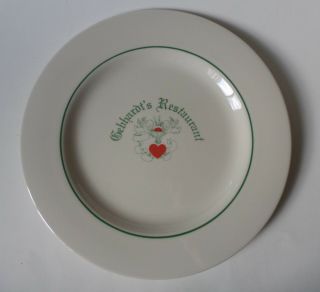 Homer Laughlin China Heavy Restaurant Ware Dinner Plate Gebhardts