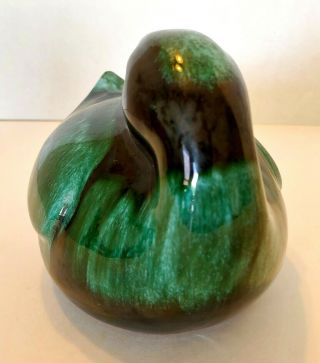 Vintage Blue Mountain Pottery Duck Bank Green Drip Glaze 4