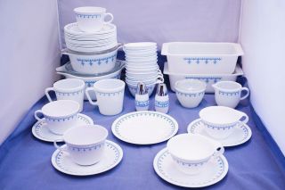Assorted Corelle Gemco Snowflake Blue Garland Pattern (choose What You Need)