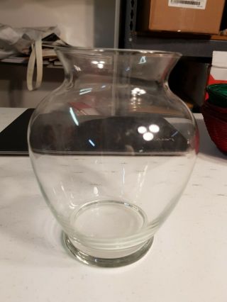 Clear Large Glass Flower Vase