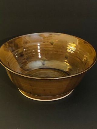 Vintage Handmade Stoneware Pottery Bowl