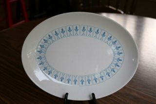 Homer Laughlin - Richelieu - Fleur De Lis 11 1/2 " Oval Turkey Serving Platter