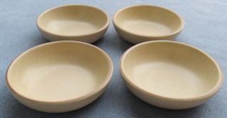 Set Of Four Metlox Poppytrail California Tempo Brown Coupe Cereal Soup Bowls