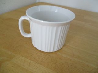 Corning Ware French White Soup Bowl Mug Stoneware 20 Oz