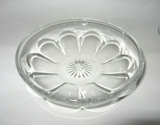 Vintage Heisey Clear Dish 4 3/4 " Diameter Butter Pat Or Coaster?