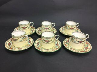 Wedgwood China Ventnor Pattern W996 Demitasse Cup And Saucer Choose 1 To 9