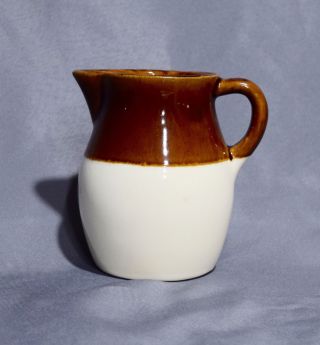 Robinson Ransbottom Pottery - Roseville Ohio Pottery,  Pitcher,  Tan And Brown