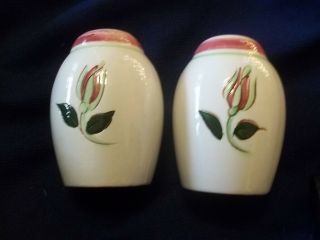 Stangl - Wild Rose - Salt & Pepper Shakers with Stoppers 3