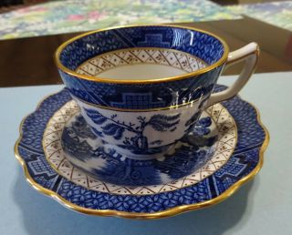 Cup & Saucer,  Booths Real Old Willow,  A8025 Made In England