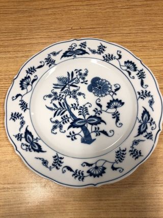 Blue Danube Blue Onion Pattern Dinner Plate With Rectangle Stamp Vintage Wow